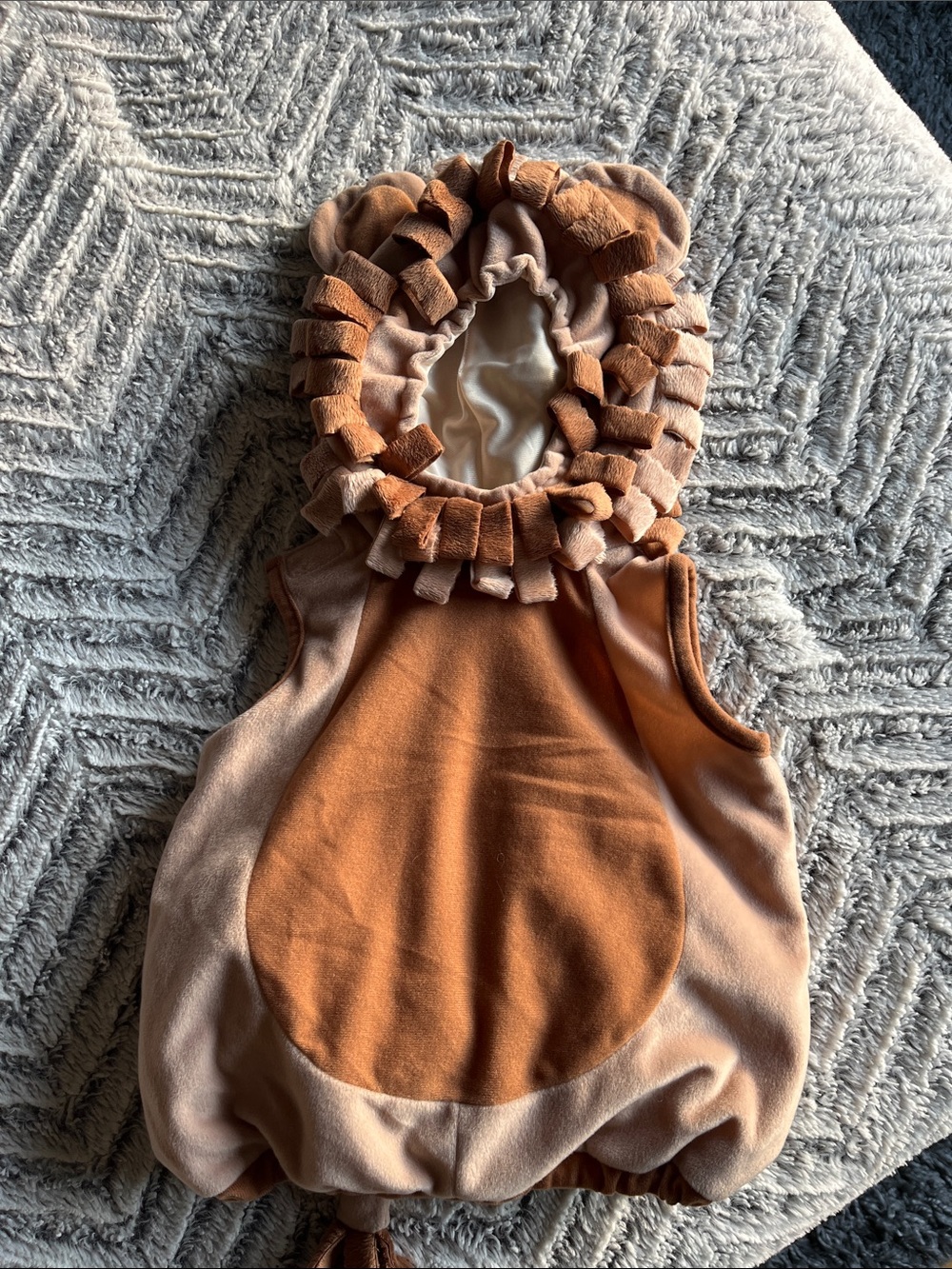Koala Kids Plush Lion Hooded Halloween Costume - Brown and Tan 3-6 Months